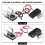 Silberner RC Kühler 540 550 Motor 1/10 Auto 1