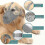 (XS, Gray) 2025 Dog Muzzle With Adjustable Straps, Soft Mesh Covered Muzzles For Small Medium Large Dogs 2