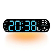 (Blue) Nartionwant Digital Wall Clock, Nartio Want 2025 Upgraded Digital Wall Clock