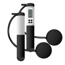 (Black) Nonslip Handle Jump Rope with Counter Fitness Skipping Rope Electronic Counting Jumping Rope for Men Women Kids  Sky Blue