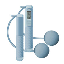 (Sky Blue) Nonslip Handle Jump Rope with Counter Fitness Skipping Rope Electronic Counting Jumping Rope for Men Women Kids  Sky Blue