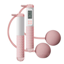 (Pink) Nonslip Handle Jump Rope with Counter Fitness Skipping Rope Electronic Counting Jumping Rope for Men Women Kids  Sky Blue