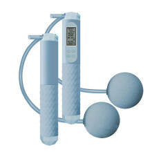 (Sky Blue) Nonslip Handle Jump Rope with Counter Fitness Skipping Rope Electronic Counting Jumping Rope for Men Women Kids  Sky Blue