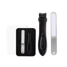 (Black) Vianys Proclip, Dotmalls Clipmaster Pro, Stainless Steel Splashless Nail Clipper