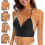 (M) Low Back Bras For Women - Seamless Wire Free Bralette Backless Bras 1