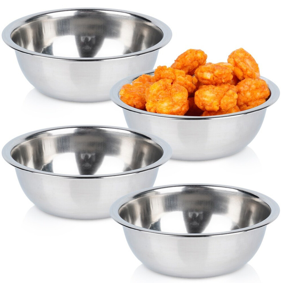 Stalen kommen van 250 ml, 4 stuks.