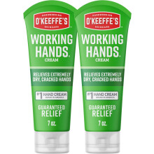 O'Keeffe's Working Hands Hand Cream for Extreme Dryness - 7 oz Tube (2 Pack) - Repairing Skincare for Cracked, Dry Hands