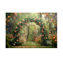 210 X 150 cm Fotografie-Hintergrund, Stoff, Kranz, Landschaft, Hochzeit, 3D-Party, Urlaub, Porträt, Fotografie-Hintergründe, E