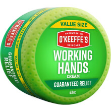 O'Keeffe's Working Hands Hand Cream for Extreme Dryness - 6.8 oz Value Size Jar (1 Pack) - Repairing Skincare for Cracked, Dry Hands