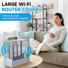Large WiFi Router Cover Blocks 90% of Router Emf & 5G Allows Uninterrupted Use Emf Protection