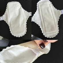 e 3Pcs Ultra Thin Cloth Pads Cotton Washable Reusable Feminine Menstrual Hygiene Pads