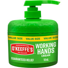 O'Keeffe's Working Hands Hand Cream in a Pumpable Jar for Extreme Dryness - 10oz Pump (1 Pack) - Repairing Skincare for Cracked, Dry Hands