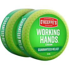 O'Keeffe's Working Hands Hand Cream for Extreme Dryness - 3.4 oz Jar (2 Pack) - Repairing Skincare for Cracked, Dry Hands