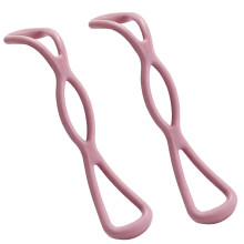 Multiple Color Option 8 Form Stretching Band Rubber-Pink
