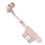 Ergonomic 3 Finger Plastic Pencil Holder Grip With-Light Pink 1