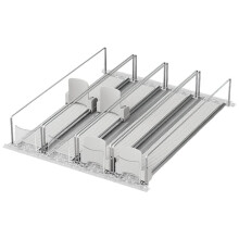 Automatische Drankaanvoerder voor Transparante Drinkbekers in de Koelkast, Schuifbare Opbergdozen voor in de Keuken, Plankglijder, 4 Stuks