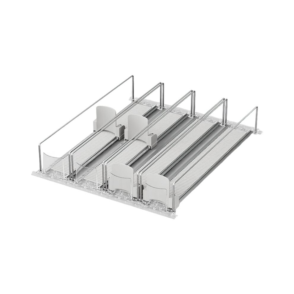 Automatic Beverage Pusher For Fridge Transparents Drinking Sliding Container Kitchen Storage Boxes Shelf Glide 4Pcs 4711009822802