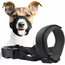 (XL, Pink) Gentle Dog Muzzle Guard - Prevents Biting & Chewing, Secure Comfort Fit, Soft Neoprene Padding, No Chafing, Includes Training Guide