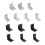 4Pcs 90 Degree Fixed Bracket for Secure Shelf and-Silver 85mm 2