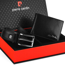 Coffret cadeau pour homme, cuir véritable, Pierre Cardin ZG-103-BR