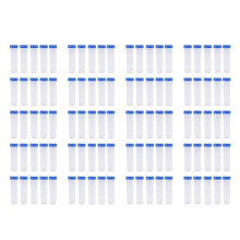100 Pieces 50Ml Plastic Transparent Centrifuge Tube with Scale Plastic Test Tube Free-Standing with Screw Cap