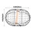 5X Wooden Handle Metal Retro Basket Portable Multi-Function Vegetable Fruit Egg Groceries Practical Storage Basket 1