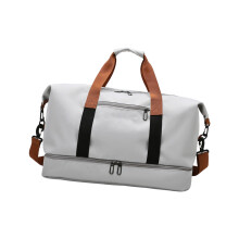 Large Waterproof Sports Fitness Bag For Gym Travel-Light Gray