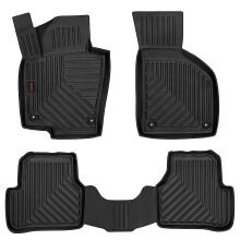 Tappetini auto in gomma 3D per: Volkswagen Passat B7 (berlina, station wagon, variante, alltrack, 2010-2014) - bordo da 5 cm
