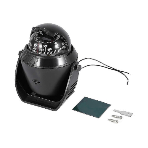 Compass High Precision Led Light Pivoting Navigation Electronic Compass for Marine Boat Car 1