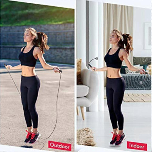 Cordless Skipping Master, Weighted Jump Rope, Travel-Friendly 2