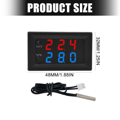 Double Display Digital Temperature Controller High Accuracy 2