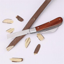 Grafting Gardening Knife,2-5/8" Curved Straight Blades Garden Knife for Budding Pruning,with Grafting Tape Plant Labels