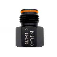 Adapter Konwertera CO2 do Napojów Gazowanych, Żeński TR21-4 do Męskiego Złącza G1 / 2-14 do Cylindra Maker, Adaptera Regulatora Maker