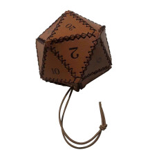 PU Leather Dice Bag Polygonal Drawstring Pouch Coin Purse Jewelry Storage Bag for Role Playing Game Accessories