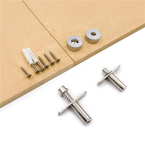 360 Degrees Conceal Pivot Hinge Set for Wood Slats Grill Screen Partition Divider 1