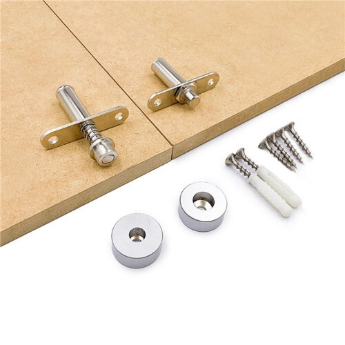 360 Degrees Conceal Pivot Hinge Set for Wood Slats Grill Screen Partition Divider