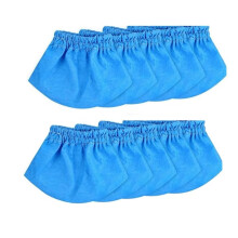 10 Pack VRC2 Cloth Filter for Vacmaster 1.5 to 3.2 Gallon Wet/Dry Vacuums, Also Fit for Armor All AA155 AA256 AA255