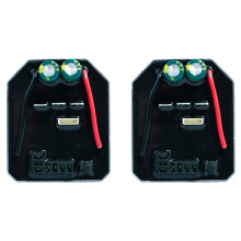 2 Stück 21V/50A Bürstenloser Lithium-Bohrmaschinenregler mit Aluminiumgehäuse, Doppelkondensator, Elektrische Bohrmaschinenplatine,
