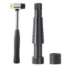 Ring Stretcher Finger Wedding Band Sizers Carbon Steel Material with Dual Plastic and Rubber Hammer for Jewelers