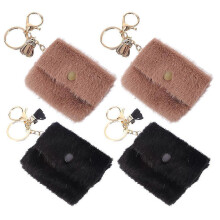 Small Wallet Mini Wallet for Storage 16Pcs Fashionable Keychain Coin Purse