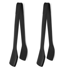 2 Pinzas de Cocina de Silicona, Pinzas de Cocina de 11 Pulgadas para Cocinar, Pinzas para Servir con Puntas de Silicona, Pinzas para Tostadas, Pinzas