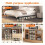 6 Pack DVD Storage Bags, Clear PVC DVD Case Holder with Handles, Front Window Zipper Design, Stackable Media Organizer 7