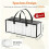 6 Pack DVD Storage Bags, Clear PVC DVD Case Holder with Handles, Front Window Zipper Design, Stackable Media Organizer 8