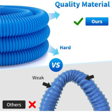 1.25 X 59 Inch Pool Hoses for Above Ground Pools,Pool Filter Pump Hoses,for Filter Pump 607,637 with Metal Clamps