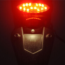 Universell Motorcykel BakskäRm StäNkskäRm med LED Bakljus för StäNkskäRm LED Broms Bakljus Bromslampa