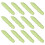 Pack of 12 Realistic Bread Worm Lures Soft Baits-Bean Green 1