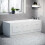 NES Home Nes Home Matte Grey 1700mm Magnetic Door Durable PVC Front End Bath Panel 1