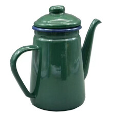 Emaille Theepot/Koffiepot met Handvat en Deksel, 1,1 Liter, Waterkoker voor Dagelijks Gebruik op Het Fornuis