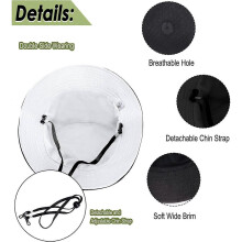 Oversize XXL Bucket Hat, Extra Large Unisex Reversible Cotton Bucket Hats, Double Side Wear Fishing Hat Summer Sun Hat