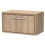 Balterley Longnor 1 Drawer Wall Hung Vanity Unit with Worktop, Light Oak, 800mm 1